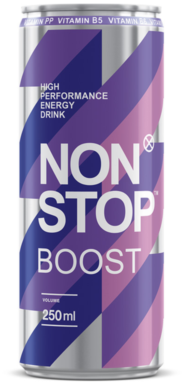 Енергетичний б/а напій Non Stop Boost 0.25 л з/б